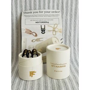 Fiona Franchimon No 1 Hairpin Petite Dark Tortoise Shell Set of 5 Hair Clips